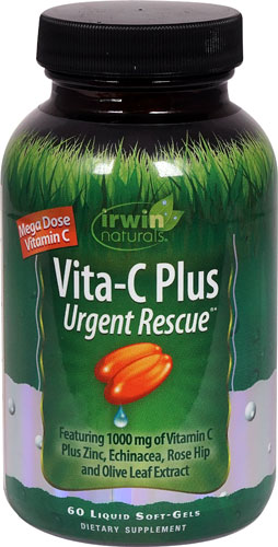 Irwin Naturals Vita-C Plus Urgent Rescue® -- 60 Liquid Softgels - Vitacost