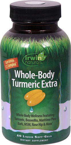 Irwin Naturals Whole-Body Turmeric Extra -- 60 Liquid Softgels