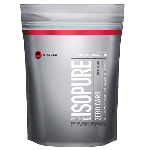 Isopure Low Carb Protein Powder Strawberries & Cream -- 15 Servings
