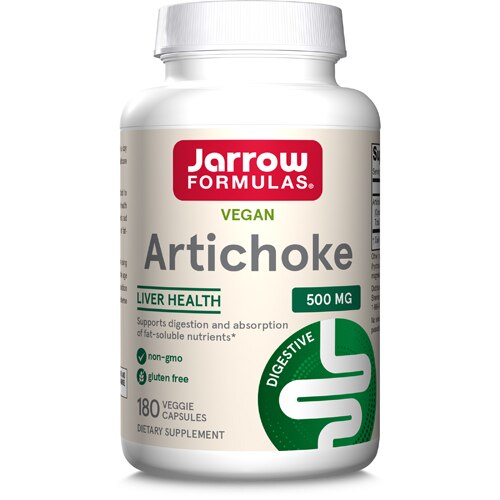 Jarrow Formulas Digestive Artichoke -- 500 mg - 180 Veggie Caps