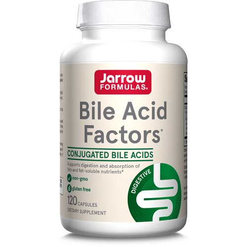 Jarrow Formulas Digestive High Potency Bile Acid Factors -- 120 Capsules