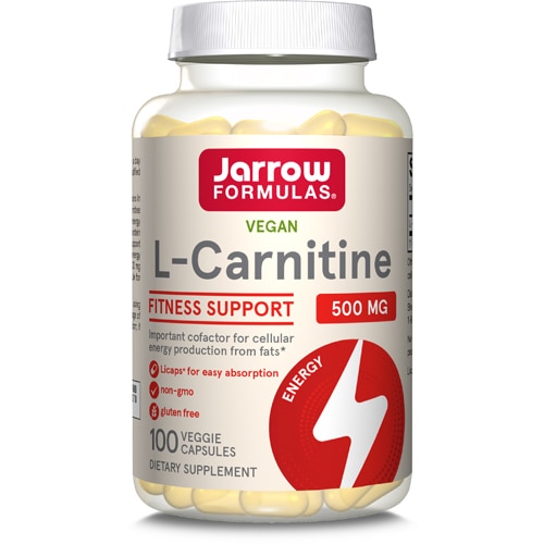 Jarrow Formulas L-Carnitine 500 -- 500 mg - 100 Licaps®