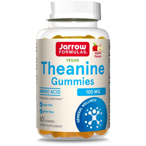 Jarrow Formulas Theanine Gummies Apple -- 100 mg - 60 Gummies