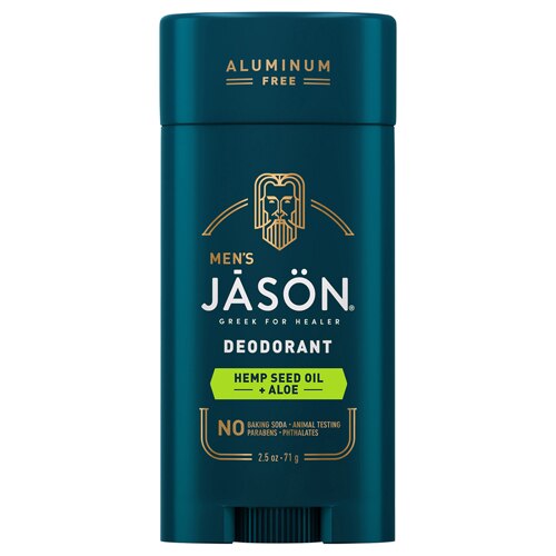 Jason Men's Deodorant Stick Hemp Seed Oil + Aloe -- 2.5 oz