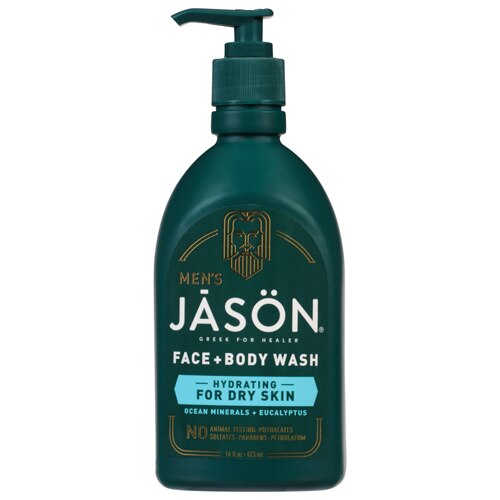 Jason Men's Hydrating 2-in-1 Face + Body Wash -- 16 fl oz