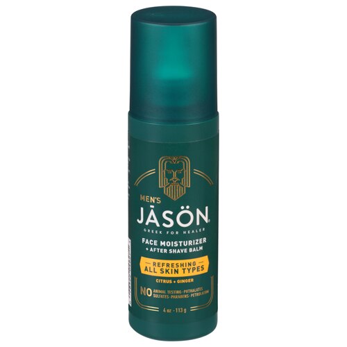 Jason Men's Refreshing Face Moisturizer & After Shave Balm -- 4 oz