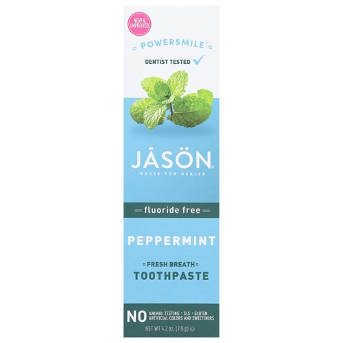 Jason Powersmile Fluoride-Free Toothpaste Peppermint