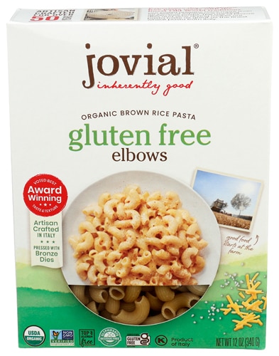 Jovial Organic Brown Rice Pasta Gluten Free Elbows