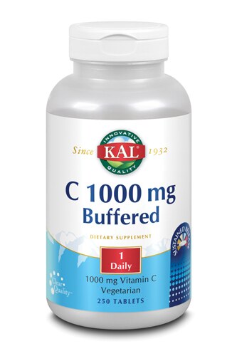 KAL C 1000 Buffered Sustained Released -- 1000 mg - 250 Tablets