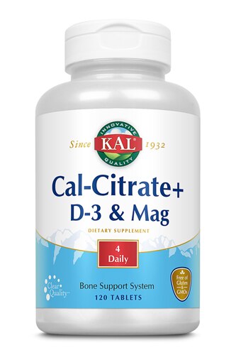 KAL Cal-Citrate Plus D-3 & Mag -- 120 Tablets