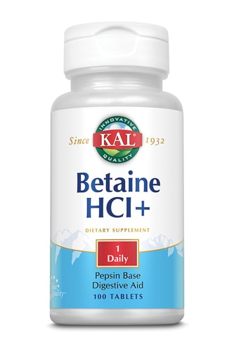 Kal Betaine HCl -- 250 mg - 100 Tablets