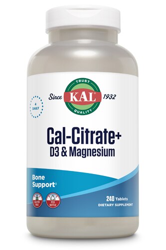 Kal Cal-Citrate Plus -- 1000 mg - 240 Tablets
