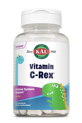 Kal Dinosaurs Vitamin C-Rex® Orange -- 100 Chewables