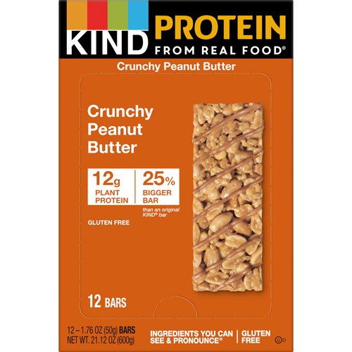 KIND 12G Protein Bar Gluten Free Crunchy Peanut Butter