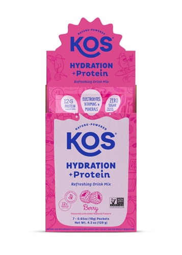 KOS Hydration + Protein - 12 g Protein + Electrolytes Berry