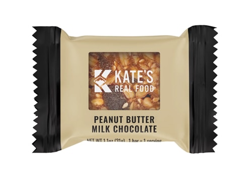 Kate's Real Food Organic Mini Energy Bar Peanut Butter Milk Chocolate