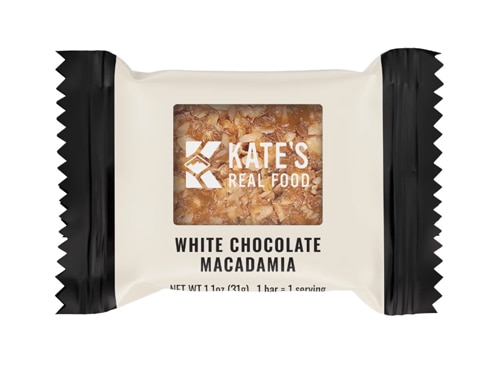 Kate's Real Food Organic Mini Energy Bar White Chocolate Macadamia
