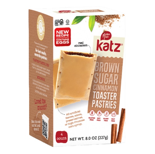 Katz Gluten Free Toaster Pastries Brown Sugar Cinnamon