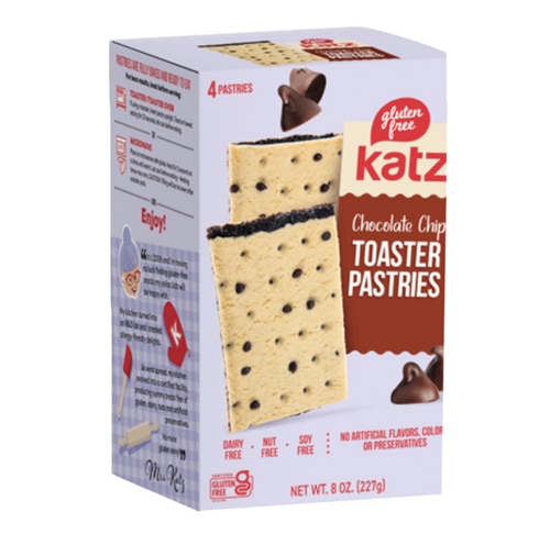 Katz Gluten Free Toaster Pastries Chocolate Chip