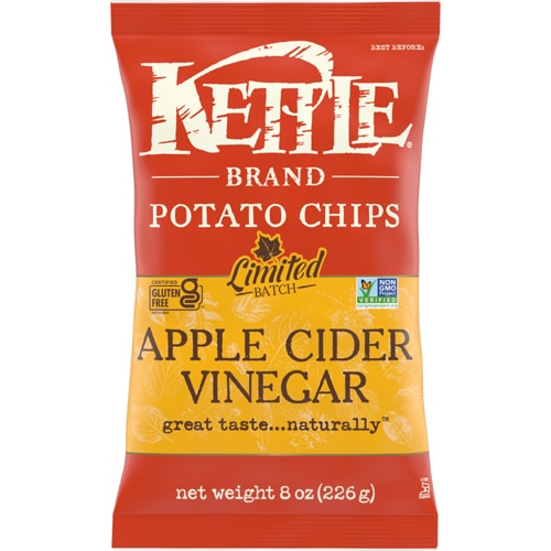 Kettle Brand Potato Chips Apple Cider Vinegar -- 8 oz