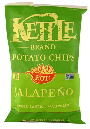 Kettle Brand Potato Chips, Jalapeno Kettle Chips, 8.5 oz