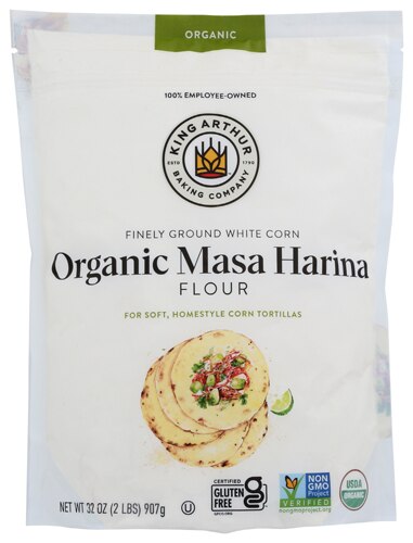 King Arthur Baking Company Organic Masa Harina Flour -- 32 oz
