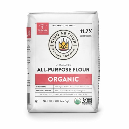 King Arthur Baking Company Organic Unbleached All Purpose Flour -- 5 lbs