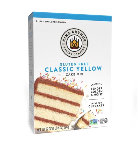 King Arthur Baking Company Yellow Cake Mix Gluten Free -- 22 oz