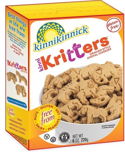 Kinnikinnick KinniKritters Graham Style Animal Cookies -- 8 oz