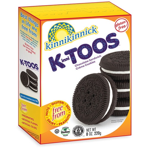 Kinnikinnick Kinnitoos Sandwich Cookies Chocolate Crème