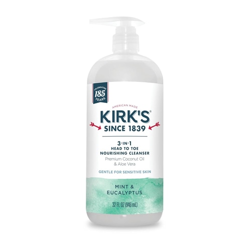 Kirk's 3-In-1 Head To Toe Nourishing Cleanser Mint & Eucalyptus