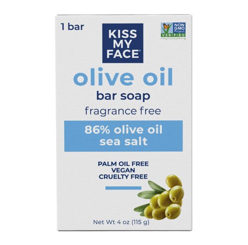 Kiss My Face Pure Olive Oil Bar Soap Fragrance Free -- 4 oz