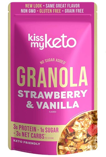 Kiss My Keto Granola Strawberry & Vanilla -- 9.5 oz