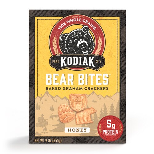 Kodiak Cakes Protein Packed Graham Cracker Bear Bites Honey -- 9 oz