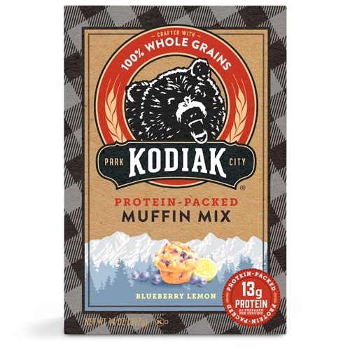Kodiak Cakes Protein-Packed Muffin Mix Blueberry Lemon -- 14 oz