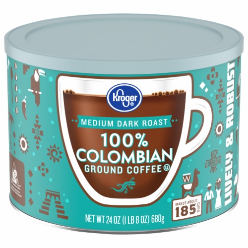 Kroger 100% Colombian Medium Dark Roast Ground Coffee
