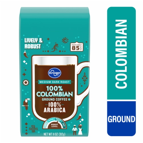 Kroger 100% Colombian Medium Dark Roast Ground Coffee