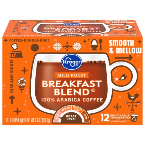 Kroger Breakfast Blend Mild Roast Coffee Pods