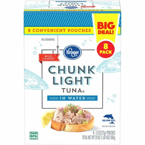 Kroger Chunk Light Tuna In Water Pouch Big Deal