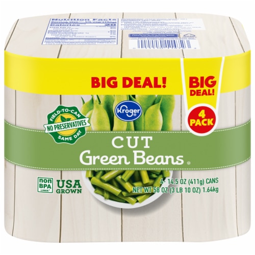 Kroger Cut Green Beans 4 Pack