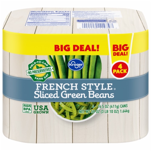 Kroger French Style Sliced Green Beans 4 Pack
