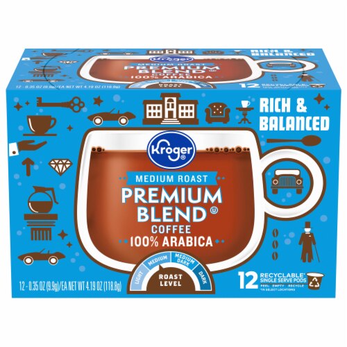 Kroger Premium Blend Medium Roast Coffee Pods