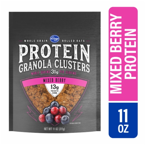 Kroger Protein Granola Cereal Clusters Mixed Berry