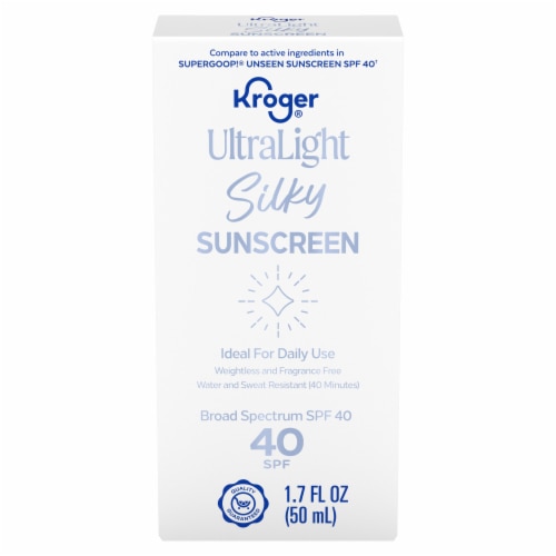 Kroger Silky Sunscreen Lotion SPF 40 Ultralight
