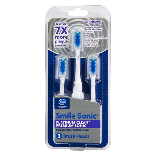 platinum sonic toothbrush replacement brush heads