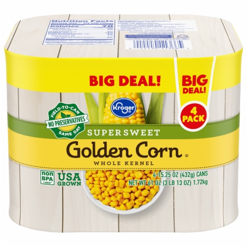 Kroger Super Sweet Golden Whole Kernel Corn