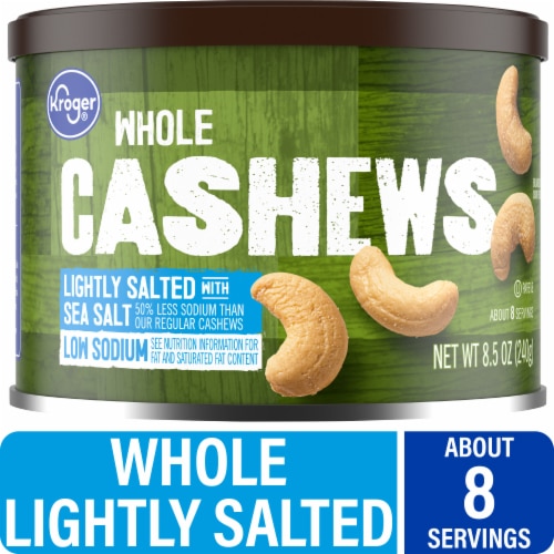 Kroger Whole Cashews Lightly Salted