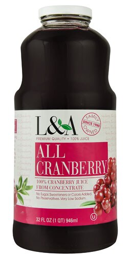 L & A Juice All Cranberry