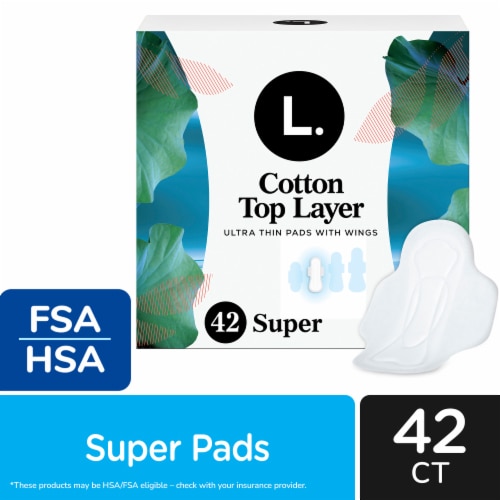 L. Chlorine Free Ultra Thin Pads Super with Wings