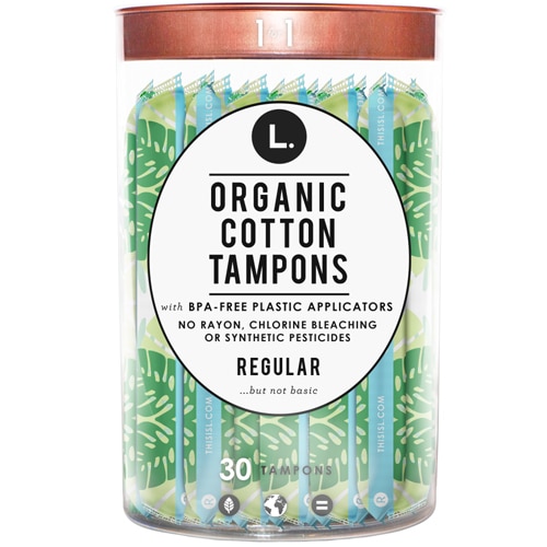 L. Organic Cotton Tampons Regular 30 Tampons Vitacost